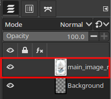 The active layer is shown highlighted.