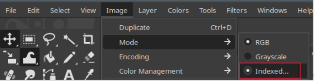 Select Indexed mode.