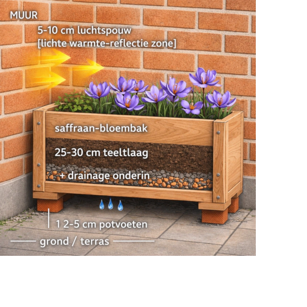 Ontwerp voor goede drainage, extra warmte en een hoge opbrengst.