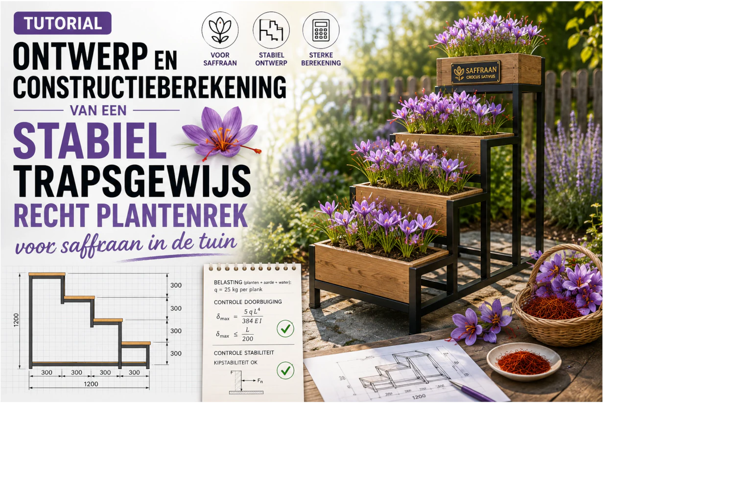 Handen uit de mouwen: bouw je eigen trapsgewijs recht plantenrek!